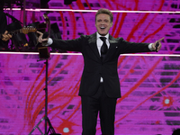 Singer Luis Miguel performs on stage during the Luis Miguel 2024 Tour at Arena CDMX in Mexico City, Mexico, on October 8, 2024. (