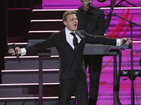 Singer Luis Miguel performs on stage during the Luis Miguel 2024 Tour at Arena CDMX in Mexico City, Mexico, on October 8, 2024. (