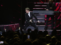 Singer Luis Miguel performs on stage during the Luis Miguel 2024 Tour at Arena CDMX in Mexico City, Mexico, on October 8, 2024. (