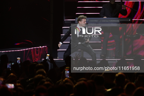 Singer Luis Miguel performs on stage during the Luis Miguel 2024 Tour at Arena CDMX in Mexico City, Mexico, on October 8, 2024. 