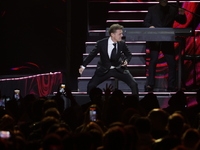 Singer Luis Miguel performs on stage during the Luis Miguel 2024 Tour at Arena CDMX in Mexico City, Mexico, on October 8, 2024. (