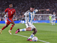 Rodrigo De Paul of Argentina participates in an International Friendly match between Argentina and Panama at Estadio Mas Monumental Antonio...