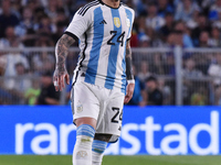 Enzo Fernandez of Argentina participates in an International Friendly match between Argentina and Panama at Estadio Mas Monumental Antonio V...