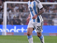 Alexis Mac Allister of Argentina participates in an International Friendly match between Argentina and Panama at Estadio Mas Monumental Anto...