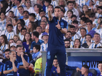 Lionel Scaloni, head coach of Argentina, participates in an International Friendly match between Argentina and Panama at Estadio Mas Monumen...