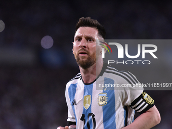 Lionel Messi of Argentina participates in an International Friendly match between Argentina and Panama at Estadio Mas Monumental Antonio Ves...