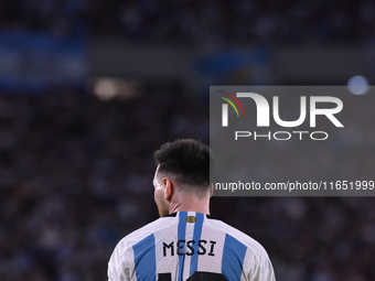 Lionel Messi of Argentina participates in an International Friendly match between Argentina and Panama at Estadio Mas Monumental Antonio Ves...