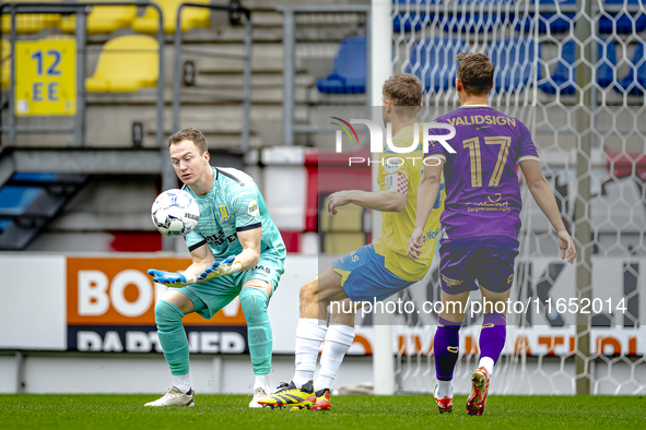 RKC goalkeeper Yanick van Osch participates in the friendly match between RKC and Go Ahead Eagles at the Mandemakers Stadium for the Dutch E...