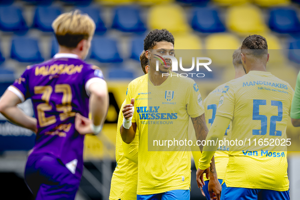 RKC player Richonell Margaret celebrates the goal during the friendly match between RKC and Go Ahead Eagles at the Mandemakers Stadium for t...