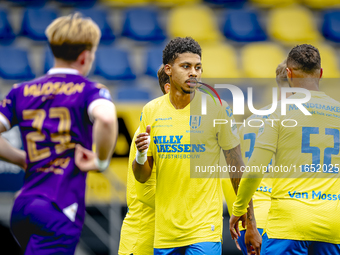 RKC player Richonell Margaret celebrates the goal during the friendly match between RKC and Go Ahead Eagles at the Mandemakers Stadium for t...