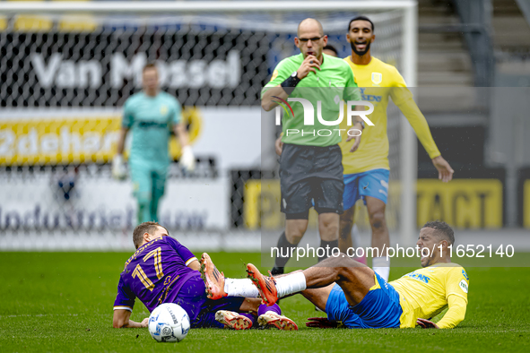 Go Ahead Eagles player Mithis Suray and RKC player Mohamed Ihattaren participate in the friendly match between RKC and Go Ahead Eagles at th...