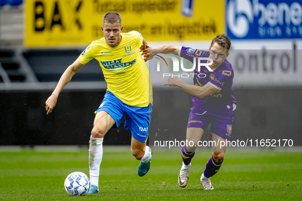 RKC player Dario van de Buijs, Go Ahead Eagles player Mithis Suray, during the friendly match RKC - Go Ahead Eagles (friendly) at the Mandem...