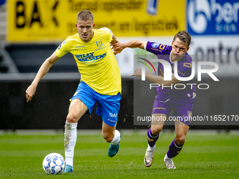 RKC player Dario van de Buijs, Go Ahead Eagles player Mithis Suray, during the friendly match RKC - Go Ahead Eagles (friendly) at the Mandem...