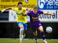 RKC player Richonell Margaret and Go Ahead Eagles player Pim Saathof participate in the friendly match between RKC and Go Ahead Eagles at th...