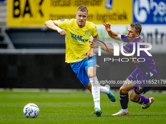 RKC player Dario van de Buijs and Go Ahead Eagles player Mithis Suray participate in the friendly match RKC - Go Ahead Eagles at the Mandema...