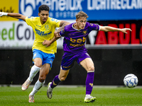 RKC player Richonell Margaret and Go Ahead Eagles player Pim Saathof participate in the friendly match between RKC and Go Ahead Eagles at th...