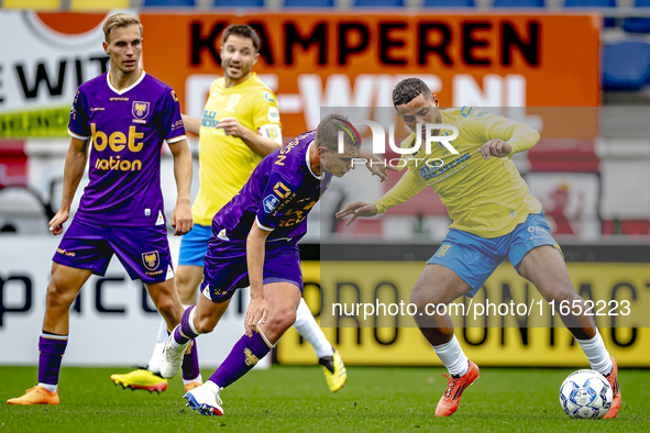 Go Ahead Eagles player Mithis Suray and RKC player Mohamed Ihattaren participate in the friendly match between RKC and Go Ahead Eagles at th...