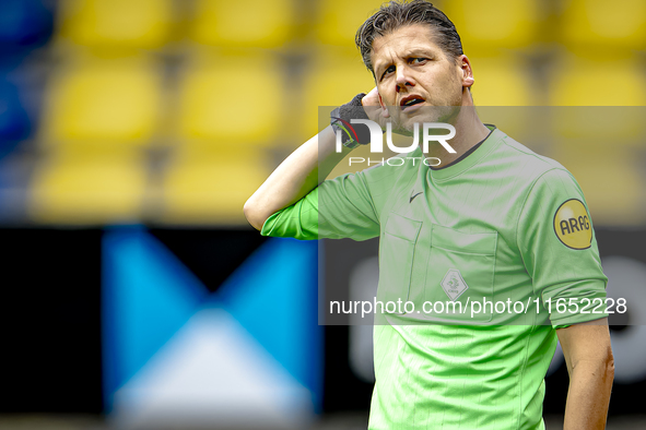 The assistant referee officiates during the friendly match between RKC and Go Ahead Eagles at the Mandemakers Stadium for the Dutch Eredivis...