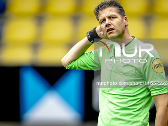 The assistant referee officiates during the friendly match between RKC and Go Ahead Eagles at the Mandemakers Stadium for the Dutch Eredivis...