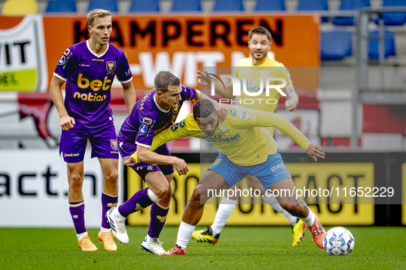 Go Ahead Eagles player Mithis Suray and RKC player Mohamed Ihattaren participate in the friendly match between RKC and Go Ahead Eagles at th...