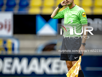 The assistant referee officiates during the friendly match between RKC and Go Ahead Eagles at the Mandemakers Stadium for the Dutch Eredivis...