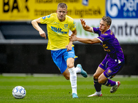 Go Ahead Eagles player Mithis Suray and RKC player Dario van de Buijs participate in the friendly match between RKC and Go Ahead Eagles at t...