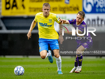 Go Ahead Eagles player Mithis Suray and RKC player Dario van de Buijs participate in the friendly match between RKC and Go Ahead Eagles at t...