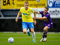 Go Ahead Eagles player Mithis Suray and RKC player Dario van de Buijs participate in the friendly match between RKC and Go Ahead Eagles at t...