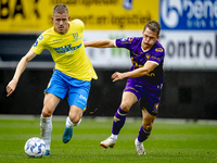 Go Ahead Eagles player Mithis Suray and RKC player Dario van de Buijs participate in the friendly match between RKC and Go Ahead Eagles at t...