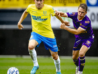 Go Ahead Eagles player Mithis Suray and RKC player Dario van de Buijs participate in the friendly match between RKC and Go Ahead Eagles at t...