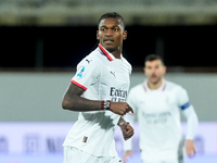 Rafael Leao of AC Milan looks on during the Serie A Enilive match between ACF Fiorentina and AC Milan at Stadio Artemio Franchi on October 0...