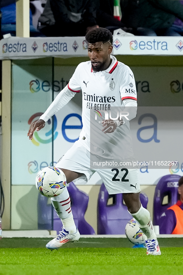 Emerson Royal of AC Milan during the Serie A Enilive match between ACF Fiorentina and AC Milan at Stadio Artemio Franchi on October 06, 2024...