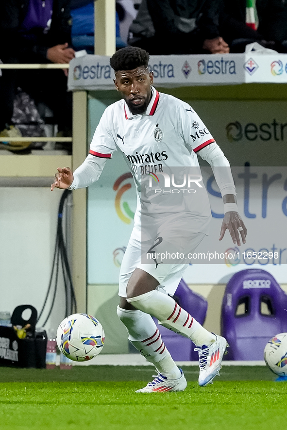 Emerson Royal of AC Milan during the Serie A Enilive match between ACF Fiorentina and AC Milan at Stadio Artemio Franchi on October 06, 2024...