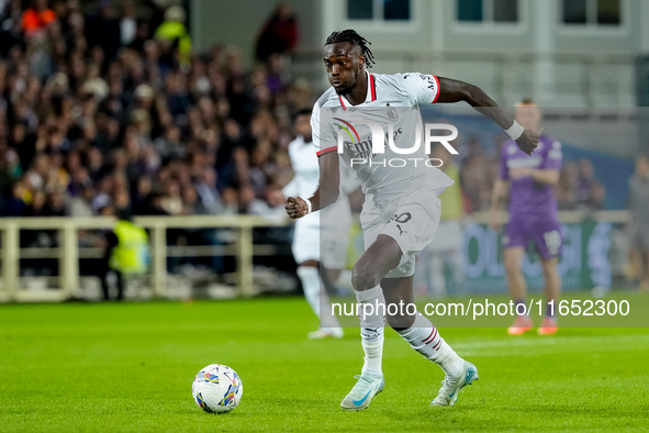 Tammy Abraham of AC Milan during the Serie A Enilive match between ACF Fiorentina and AC Milan at Stadio Artemio Franchi on October 06, 2024...