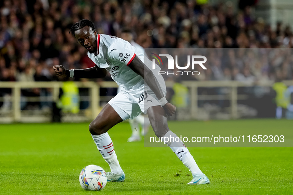 Tammy Abraham of AC Milan during the Serie A Enilive match between ACF Fiorentina and AC Milan at Stadio Artemio Franchi on October 06, 2024...