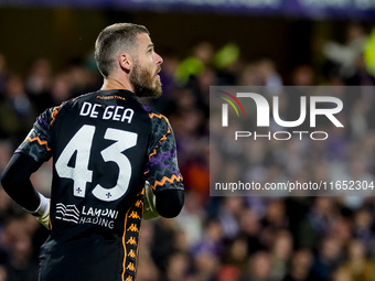 David De Gea of ACF Fiorentina during the Serie A Enilive match between ACF Fiorentina and AC Milan at Stadio Artemio Franchi on October 06,...