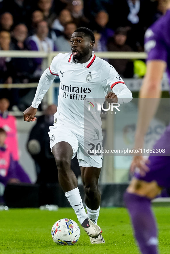 Youssouf Fofana of AC Milan during the Serie A Enilive match between ACF Fiorentina and AC Milan at Stadio Artemio Franchi on October 06, 20...