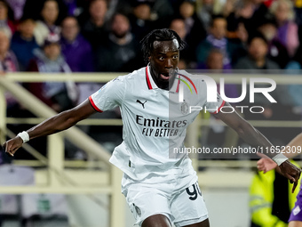 Tammy Abraham of AC Milan during the Serie A Enilive match between ACF Fiorentina and AC Milan at Stadio Artemio Franchi on October 06, 2024...