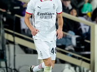 Matteo Gabbia of AC Milan during the Serie A Enilive match between ACF Fiorentina and AC Milan at Stadio Artemio Franchi on October 06, 2024...