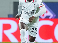 Fikayo Tomori of AC Milan during the Serie A Enilive match between ACF Fiorentina and AC Milan at Stadio Artemio Franchi on October 06, 2024...