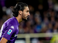 Yacine Adli of ACF Fiorentina during the Serie A Enilive match between ACF Fiorentina and AC Milan at Stadio Artemio Franchi on October 06,...