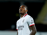 Rafael Leao of AC Milan looks on during the Serie A Enilive match between ACF Fiorentina and AC Milan at Stadio Artemio Franchi on October 0...