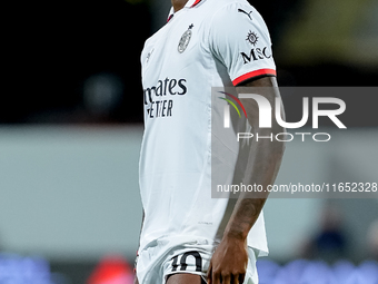 Rafael Leao of AC Milan looks on during the Serie A Enilive match between ACF Fiorentina and AC Milan at Stadio Artemio Franchi on October 0...