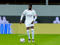 Fikayo Tomori of AC Milan during the Serie A Enilive match between ACF Fiorentina and AC Milan at Stadio Artemio Franchi on October 06, 2024...