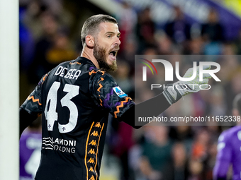 David De Gea of ACF Fiorentina during the Serie A Enilive match between ACF Fiorentina and AC Milan at Stadio Artemio Franchi on October 06,...