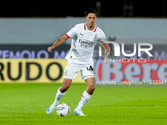 Tijjani Reijnders of AC Milan during the Serie A Enilive match between ACF Fiorentina and AC Milan at Stadio Artemio Franchi on October 06,...