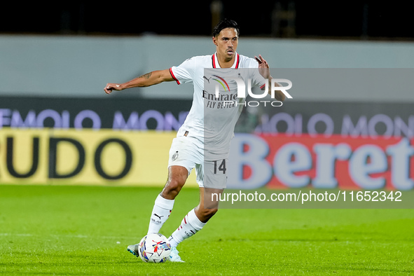 Tijjani Reijnders of AC Milan during the Serie A Enilive match between ACF Fiorentina and AC Milan at Stadio Artemio Franchi on October 06,...