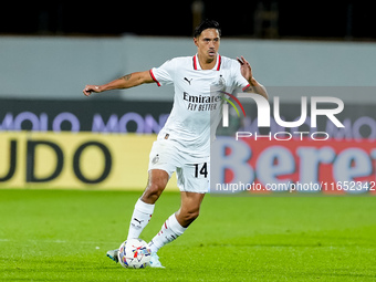 Tijjani Reijnders of AC Milan during the Serie A Enilive match between ACF Fiorentina and AC Milan at Stadio Artemio Franchi on October 06,...