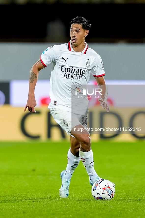 Tijjani Reijnders of AC Milan during the Serie A Enilive match between ACF Fiorentina and AC Milan at Stadio Artemio Franchi on October 06,...