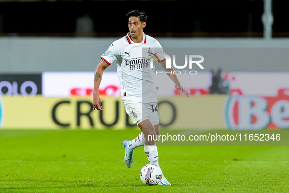 Tijjani Reijnders of AC Milan during the Serie A Enilive match between ACF Fiorentina and AC Milan at Stadio Artemio Franchi on October 06,...